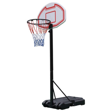 Tablero Basket con Pie Altura 3.05mts BLANCO-ROJO