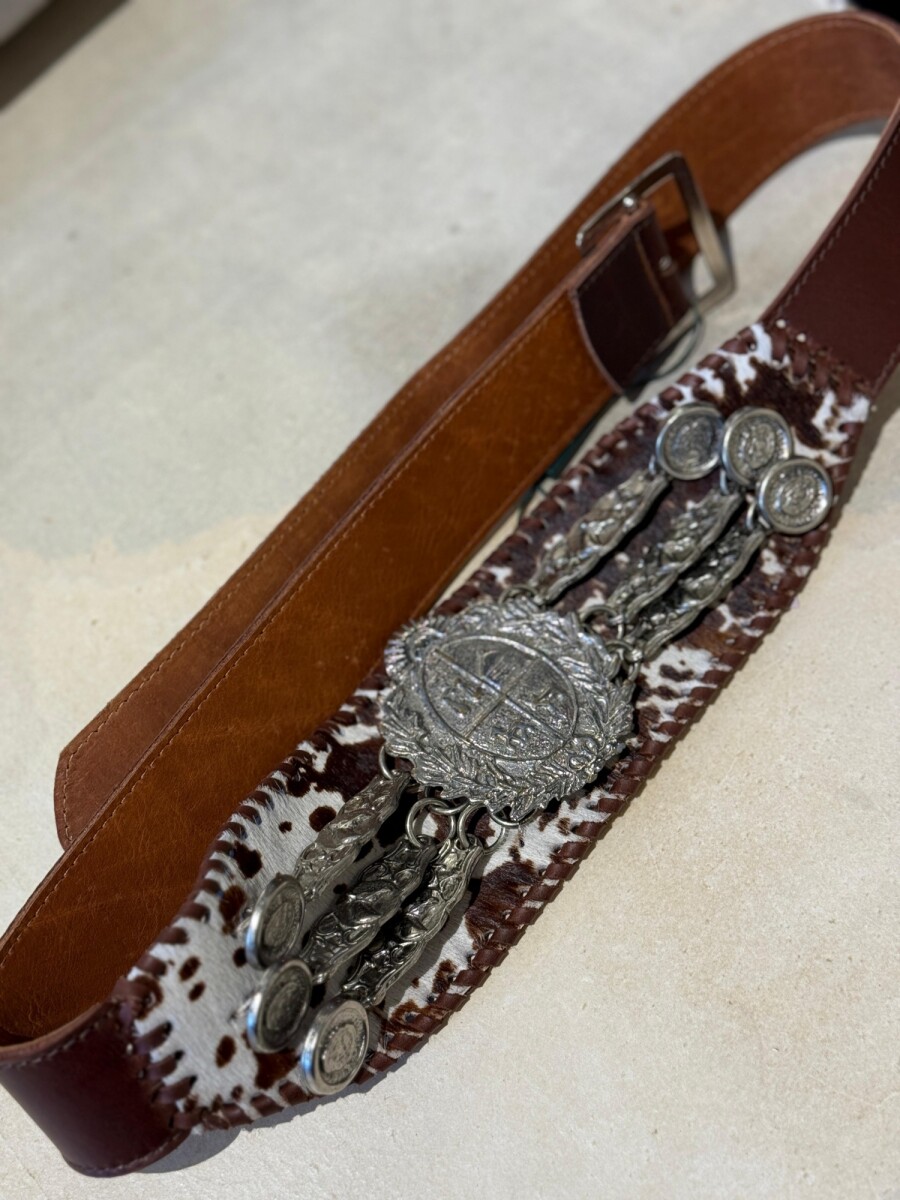 Rastra Belt Print - Chocolate 
