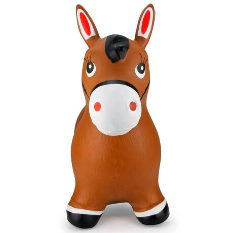 Unicornio Burrito Saltarín Inflable Juguete Sonido Marrón