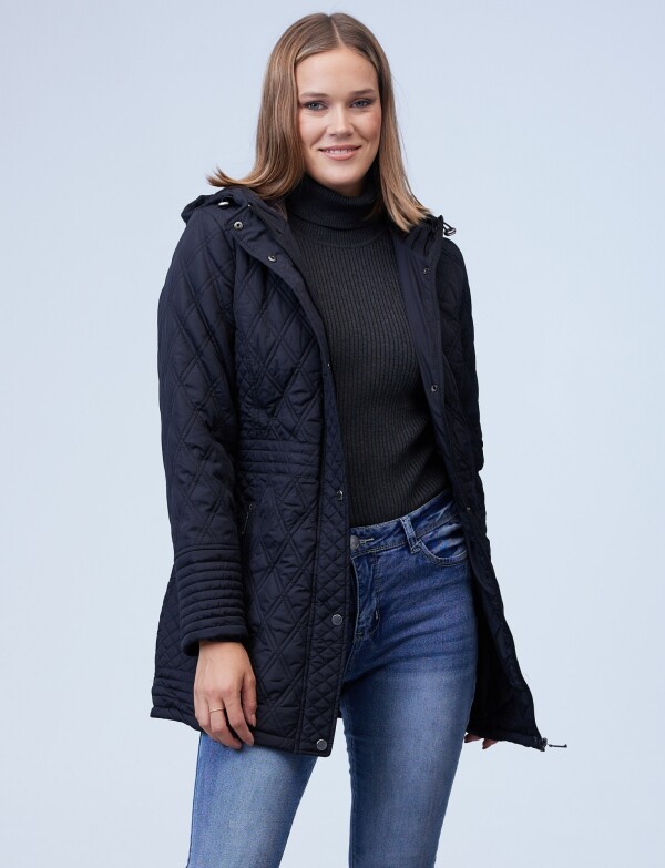 Campera Capitoneada NEGRO
