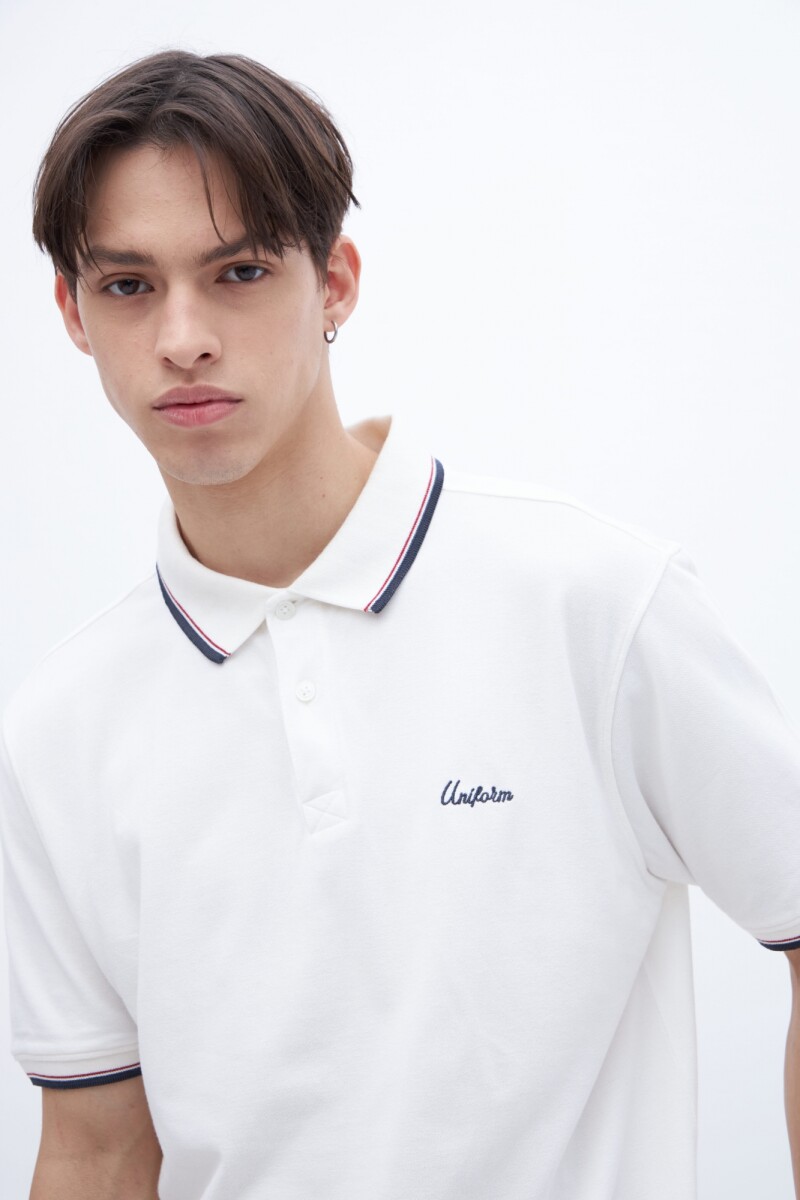 Remera polo Henrik - Off white 