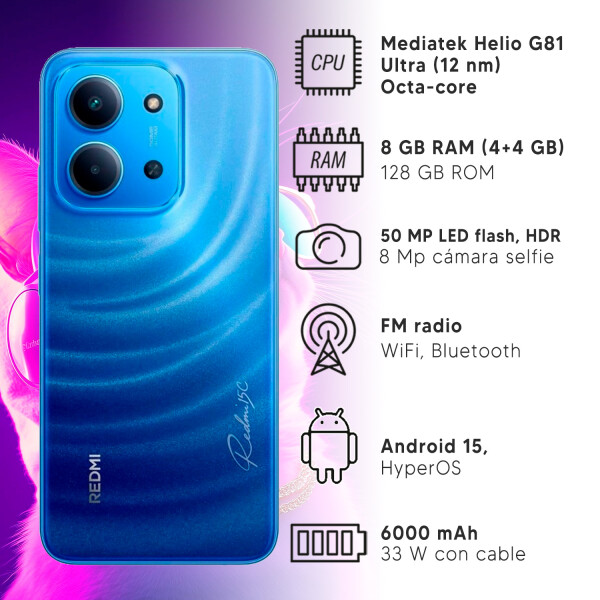 Xiaomi Redmi 15c 8/128 Gb + Regalo AZUL