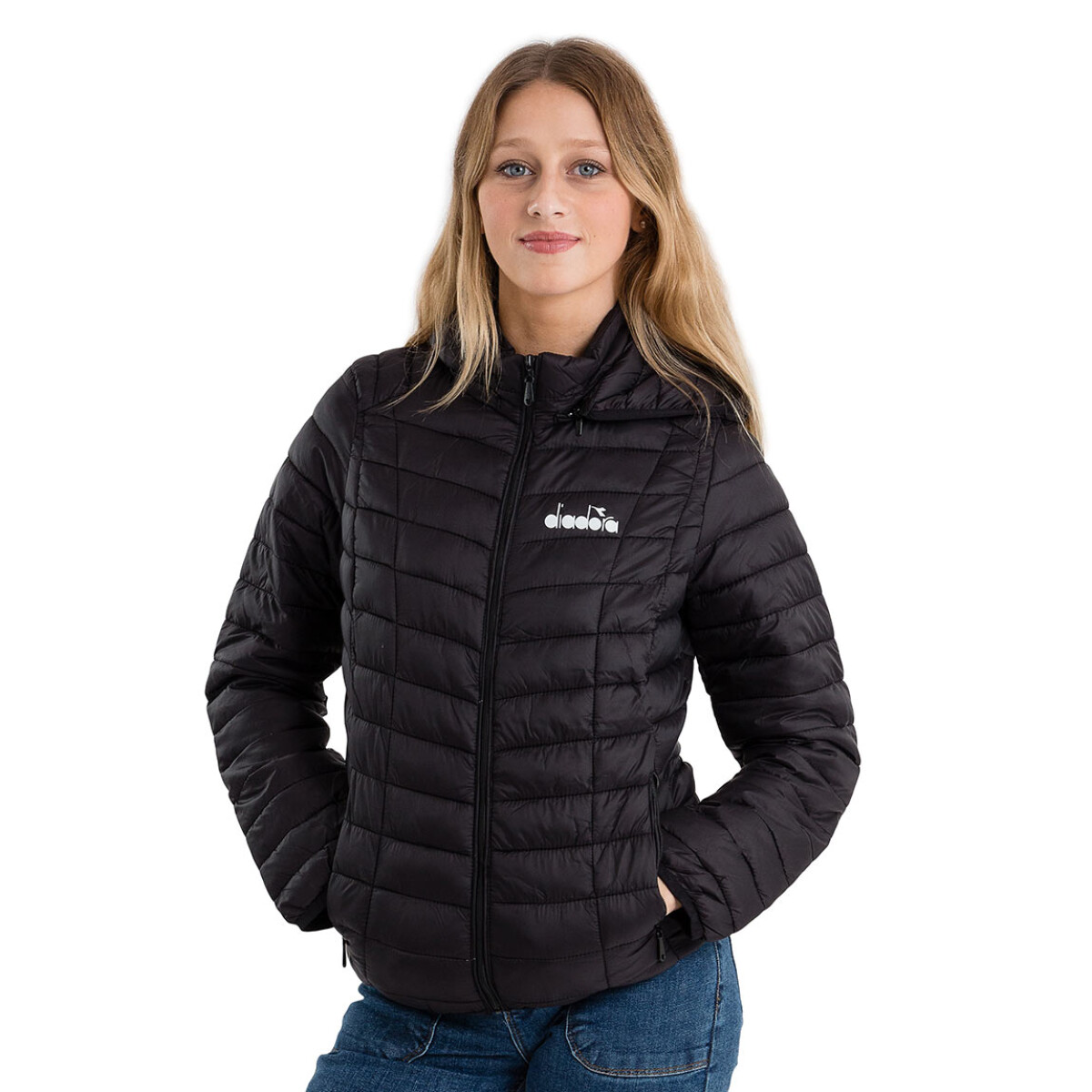 Campera Abrigo Niños Diadora - Negro 