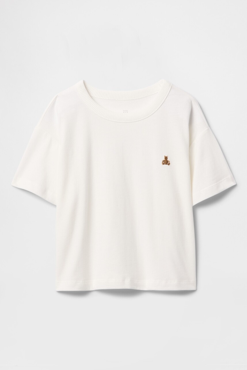 Remera Washed Toddler Niño New Off White