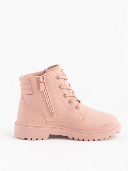 Bota acordonada Rosa