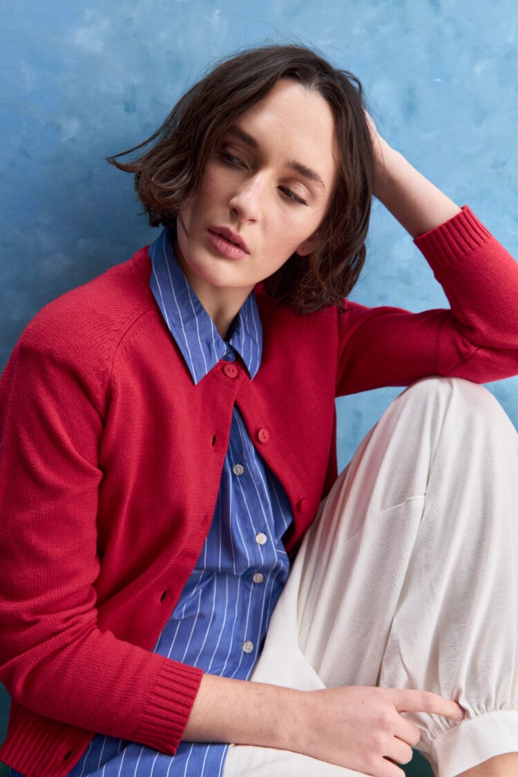 CARDIGAN ORIA Rojo