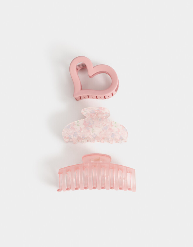 Broches Sets Set por 3 Set De Broches - Rosa Claro