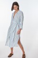 Vestido Balt Rayas Celeste