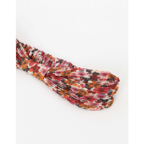 Vincha Textil Con Nudo Estampado Flores