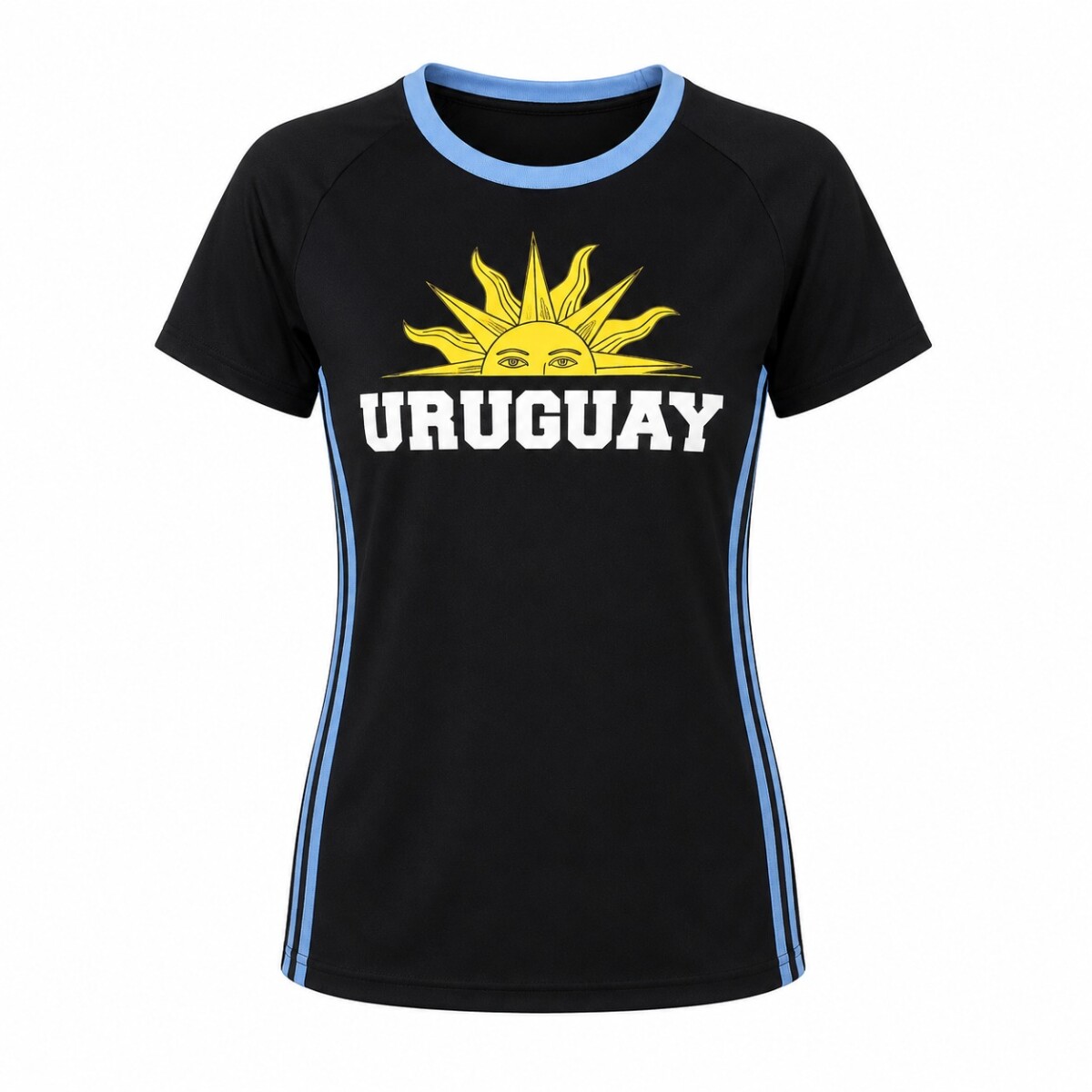 CAMISETA DE DAMA SOL UY NEGRO CE-DASOLUY-02 TALLE XL - NEGRO 