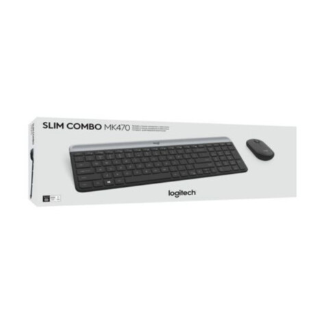 Combo Logitech Teclado y Mouse MK470 inalámbrico Grafito