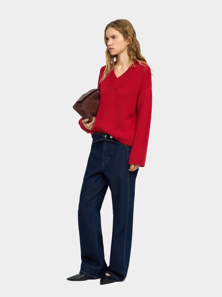 Jersey De Punto De Algodón - rojo 