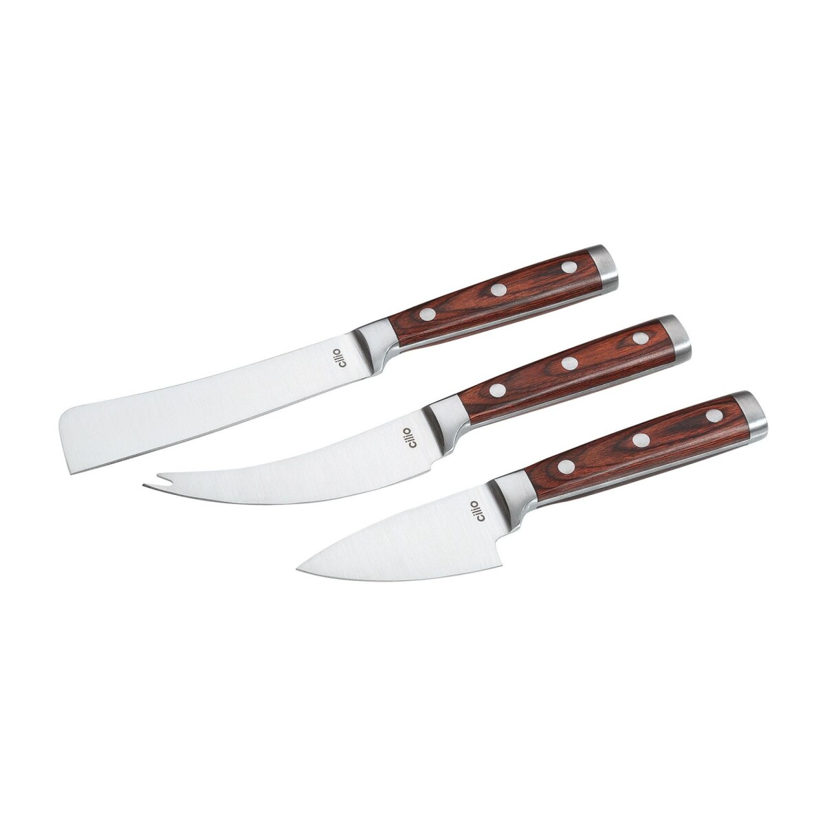 Juego cuchillos de quesos 3 piezas - Formaggio Sardo Cilio 