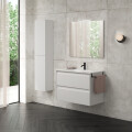 MUEBLE DE BAÑO ALFA 80 CM BLANCO CON MESADA Mueble De Baño Alfa 80 Cm Blanco Con Mesada