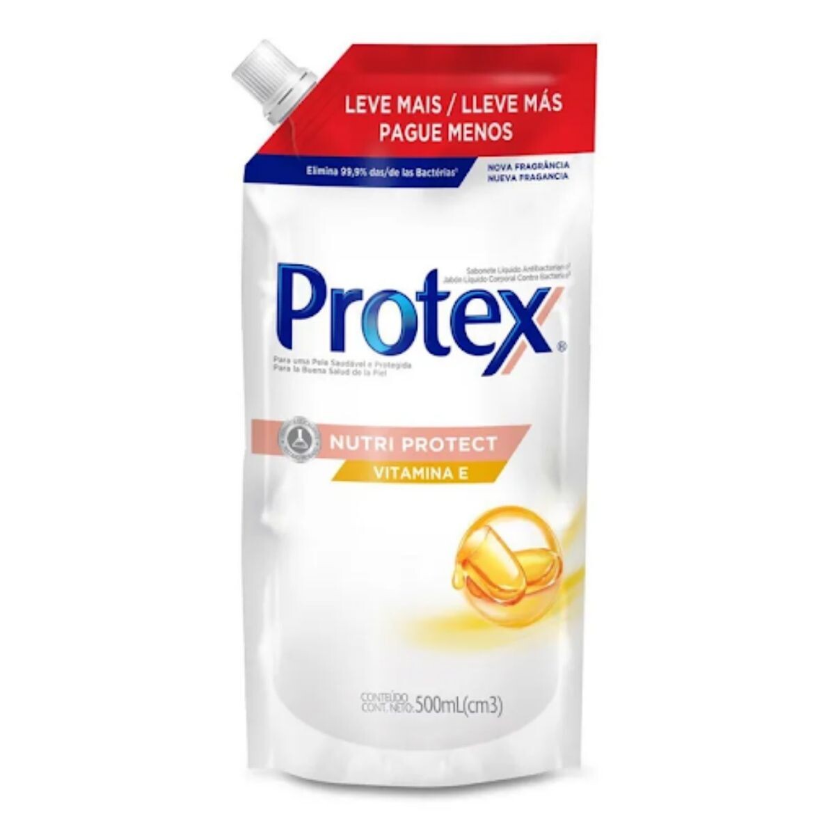 Jabón Liquido Astral Protex Nutri Protect Vitamina E Doypack 500 ML 