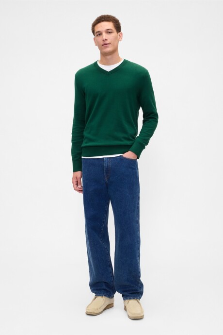 Buzo Algodón Cuello V Hombre Evergreen Glamour