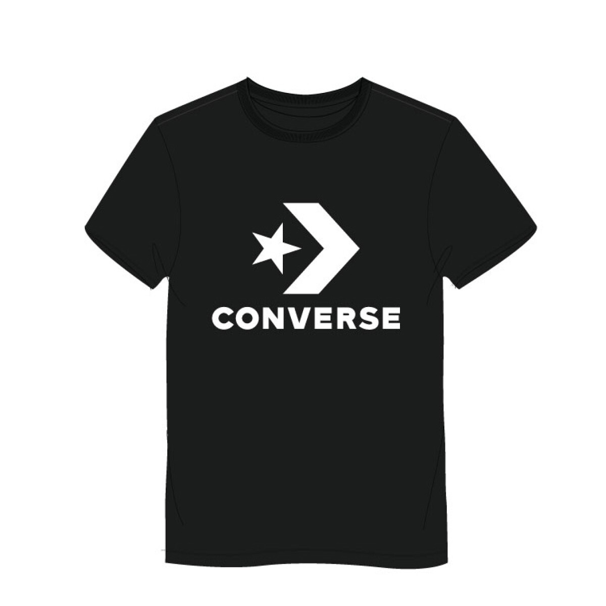 Remera Unisex Converse Chevron Converse - Negro 
