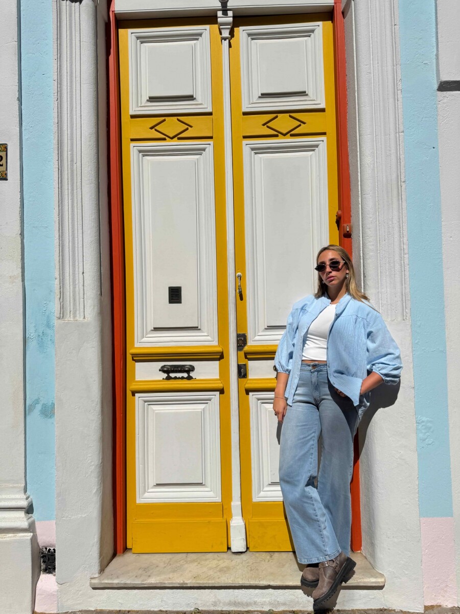 Camisa Guille - Celeste 