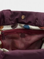 Bolso Shopper De Nylon burdeos