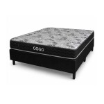 SOMMIER - PLATINO 2 PLAZAS 100% ESPUMA CON BOX