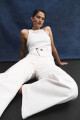 Jean culotte Paulina blanco