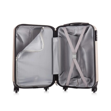 Valija de viaje Indra rígida 55x34,5x23 cm Champagne