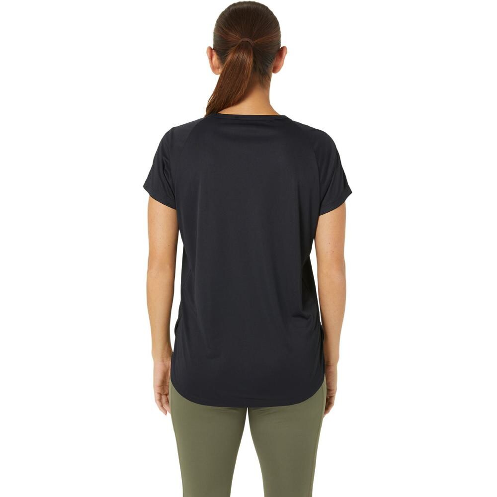 Training Mesh Short Sleeve Top - Mujer Performance Black