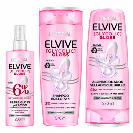 Pack Elvive L'Oréal Paris Acondicionador + Shampoo + Tratamiento Para Cabello Pack Elvive L'Oréal Paris Acondicionador + Shampoo + Tratamiento Para Cabello