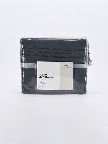 JUEGO DE SABANAS EGIPCIAN GRIS