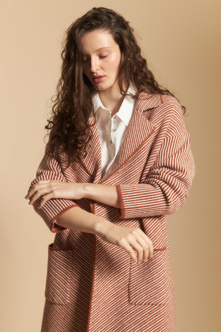 CARDIGAN SILENE Marron