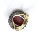 Anillo Antiguo En Plata, Oro 18K Y Coral Anillo Antiguo En Plata, Oro 18K Y Coral