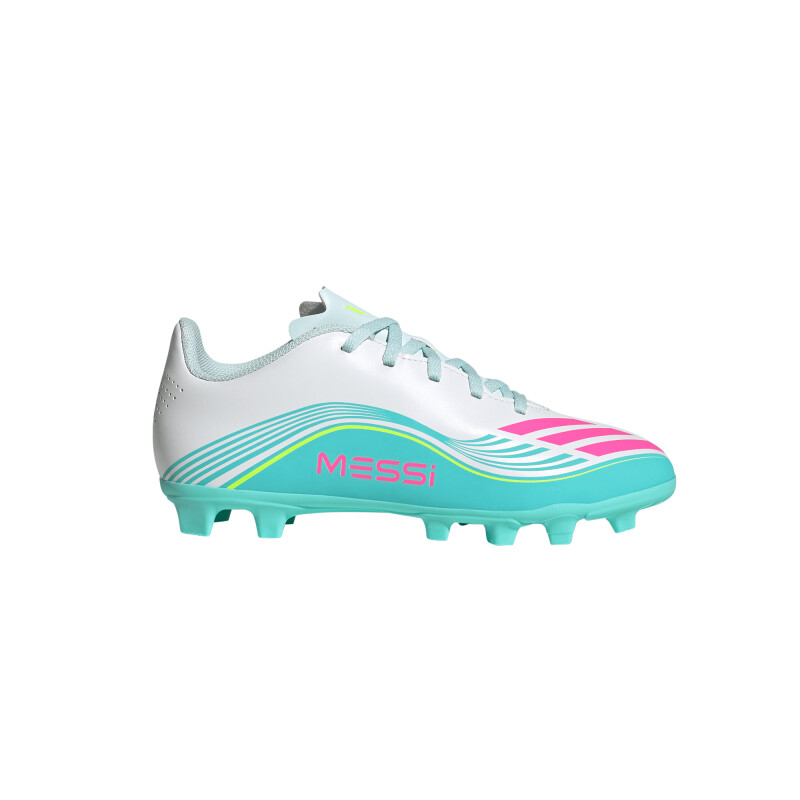 Championes adidas F50 Messi FG/MG de Niño White Light Blue