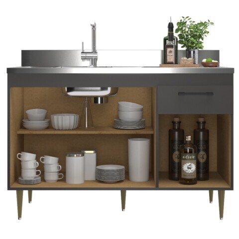 [ OUTLET ] Bajo mesada 3 puertas 1 cajón S/Pileta 120x50x73cm Volcano [ OUTLET ] Bajo mesada 3 puertas 1 cajón S/Pileta 120x50x73cm Volcano