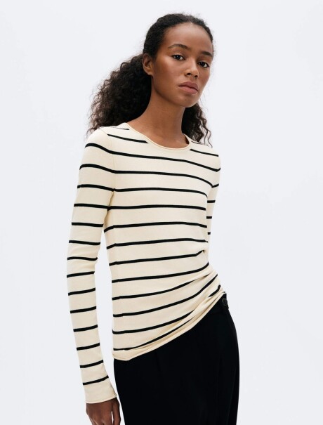 BLUSA ML FEM BEIGE