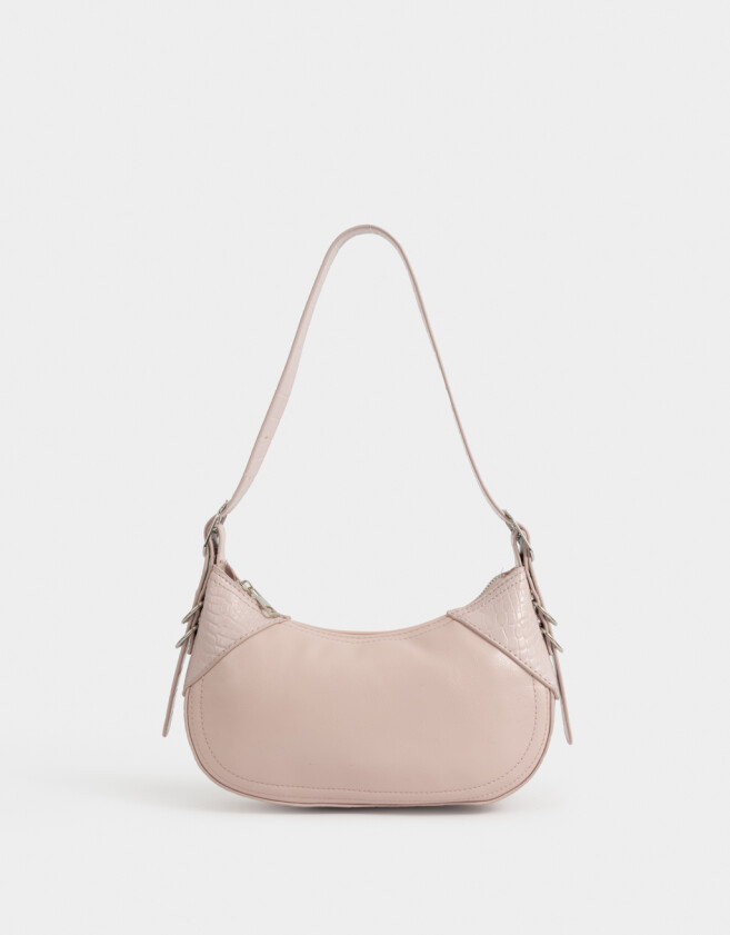 Bandoleras Bandolera Efecto Croco - Rosa Viejo