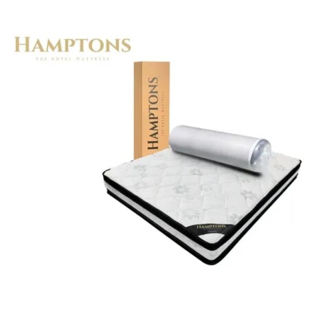 Sommier plaza y media Hamptons Mercury Negro