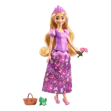 Muñeca Disney Princesas con Mascota y Accesorios RAPUNZEL
