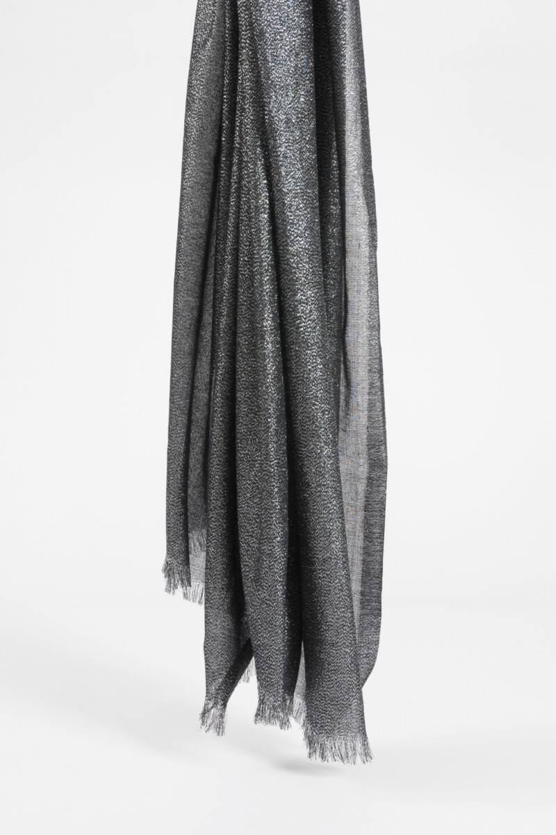 Pashmina lurex negro