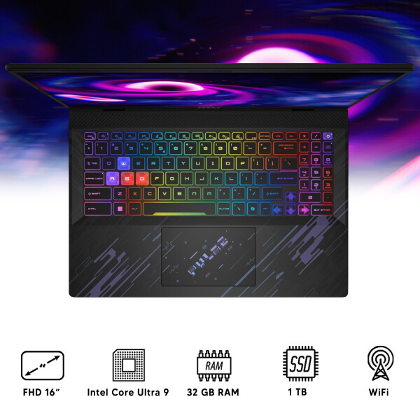 Notebook Msi Pulse Ultra 9 Rtx4070 + Maletín PK NOTEBOOK MSI PULSE + MALETIN COUGAR