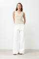 Jean wide leg Lena blanco