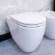 INODORO Corto FONTANA BLANCO BRILLO No incluye tapa BLANCO