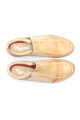 Zapato Bajo Con Elástico Cuero Natural
