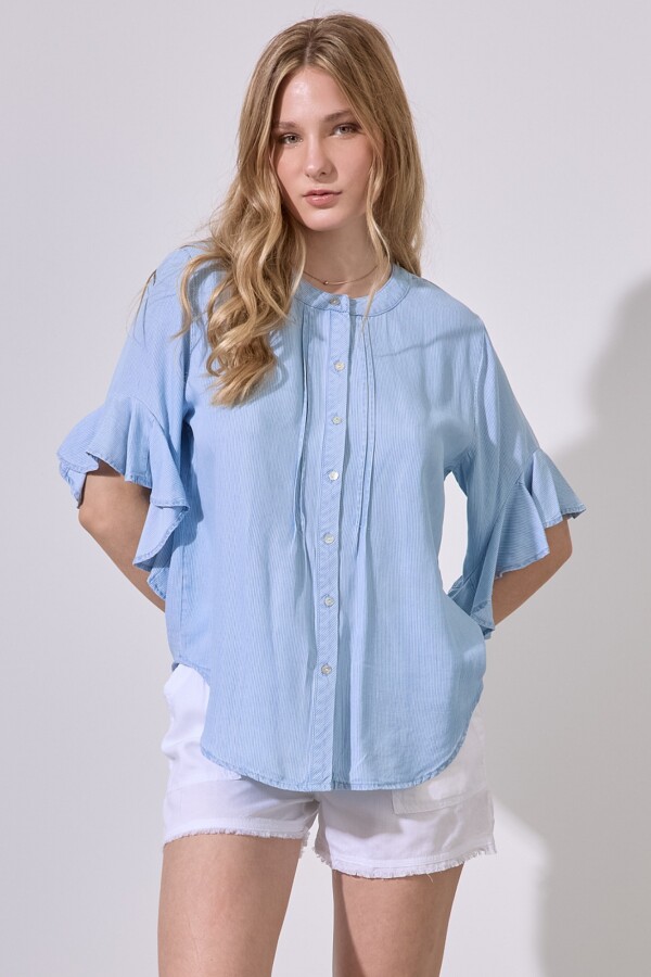 Blusa Tencel AZUL/MULTI