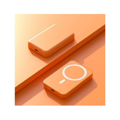 Cargador Magnetico Color Naranja 10000 Mah