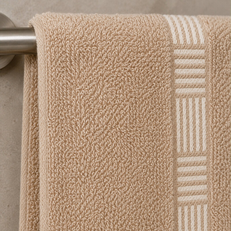 Toalla de Baño en Aldogón 70x135cm Moreto Beige