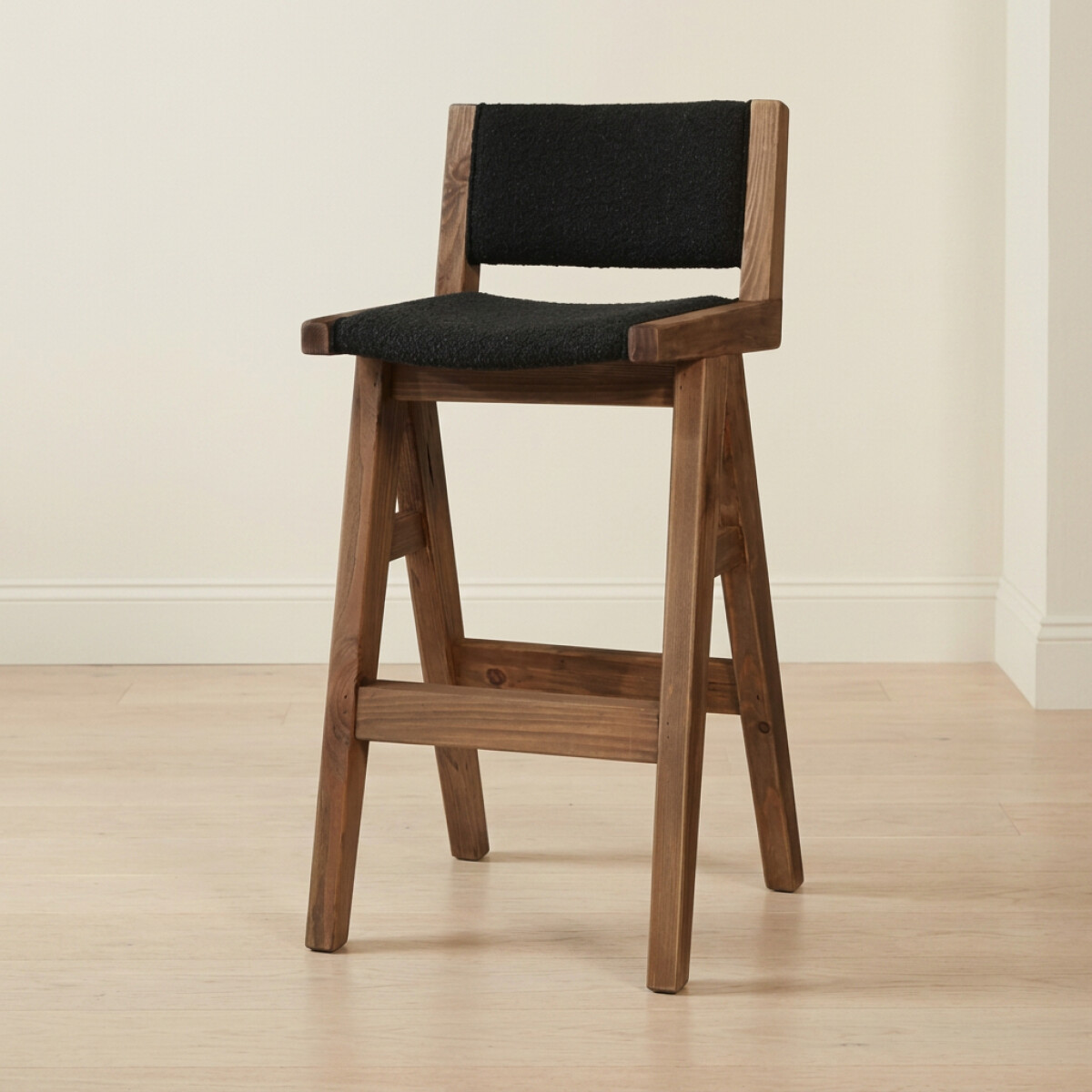 BUTACA BAR - MADERA NATURAL-BEIGE ROMERO 