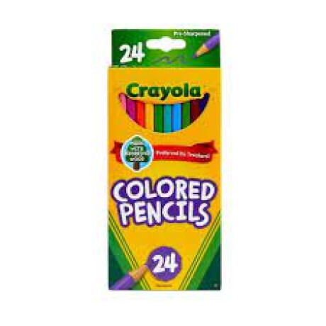 LÁPICES DE COLORES CRAYOLA 24 UNIDADES LÁPICES DE COLORES CRAYOLA 24 UNIDADES