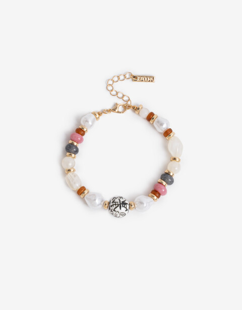 Pulseras Flexibles Canutillos Pulsera Flexible Beads - Dorado