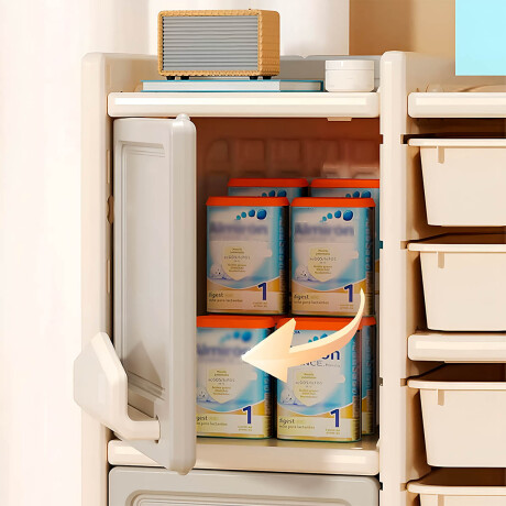Mueble Estantería Organizador 2 Puertas + 5 Estantes Pla003005