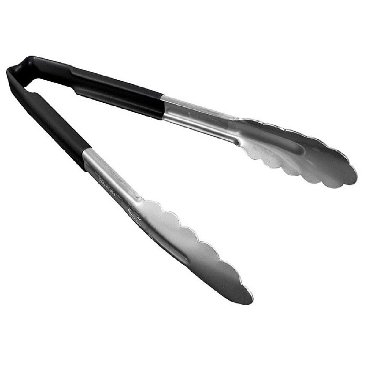 Pinza buffet punta inox mango negro 30 cm 